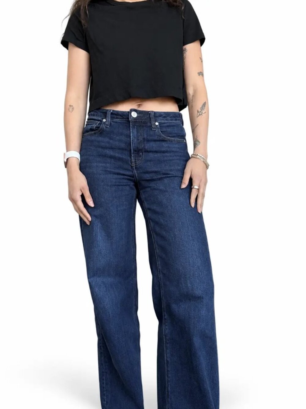 Gap Oversized Cropped Tee Bundle Black White, Size S - Picture 4 of 10